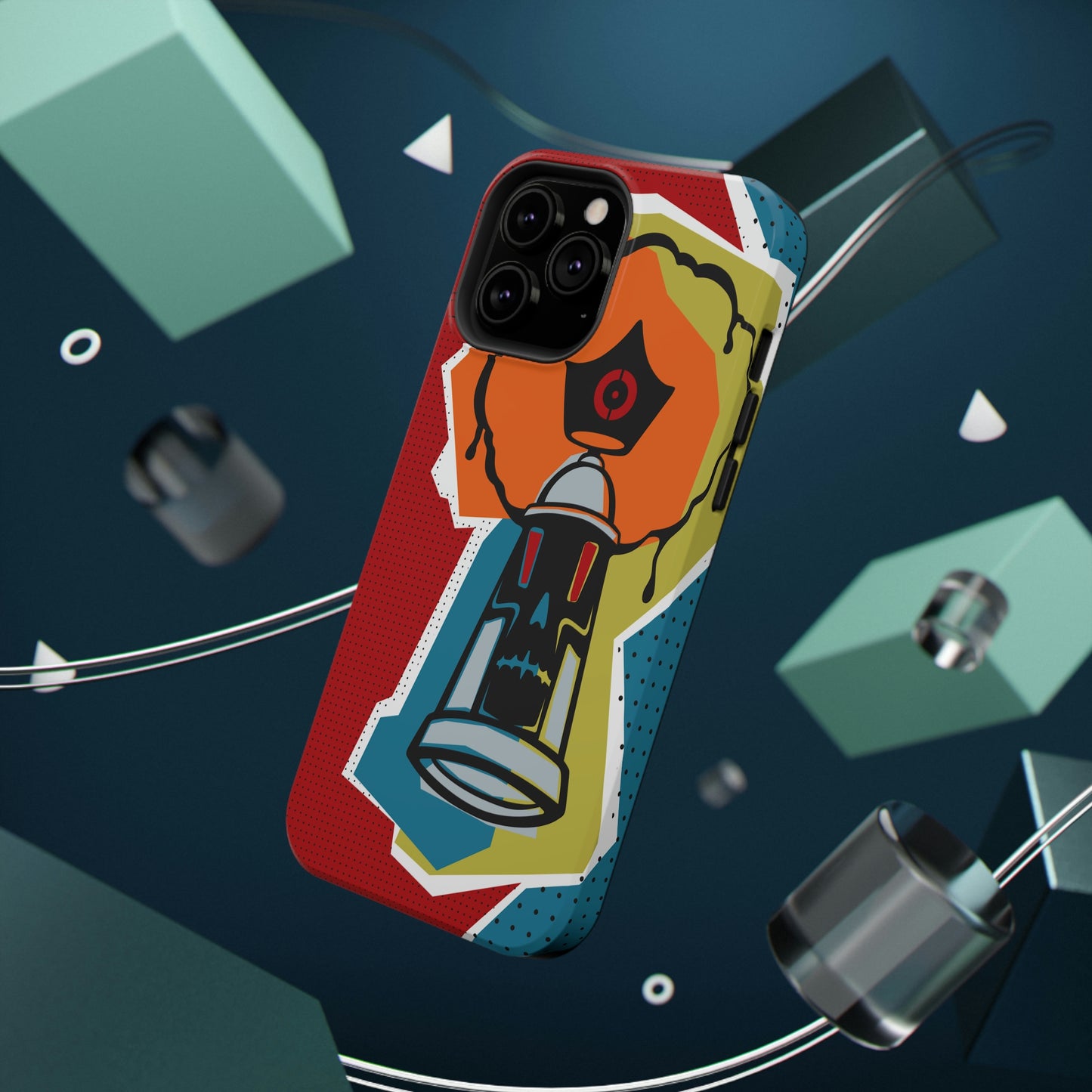 Impact-Resistant Cases - Street Art - Skizo Fa2hq - Spray Can Skull -