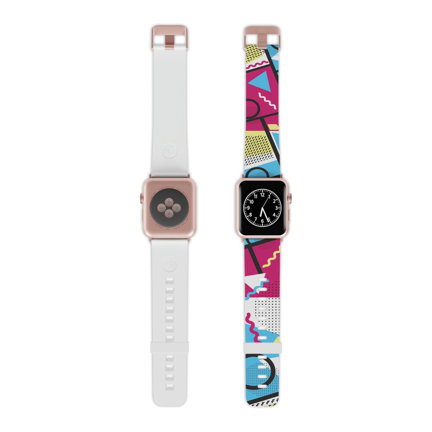 80's Inspired Bright Colors Geometric Watch Band for Apple Watch