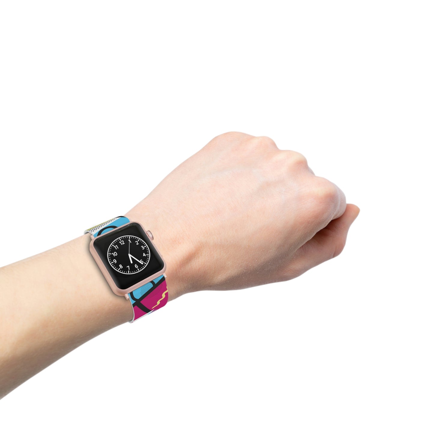 80's Inspired Bright Colors Geometric Watch Band for Apple Watch