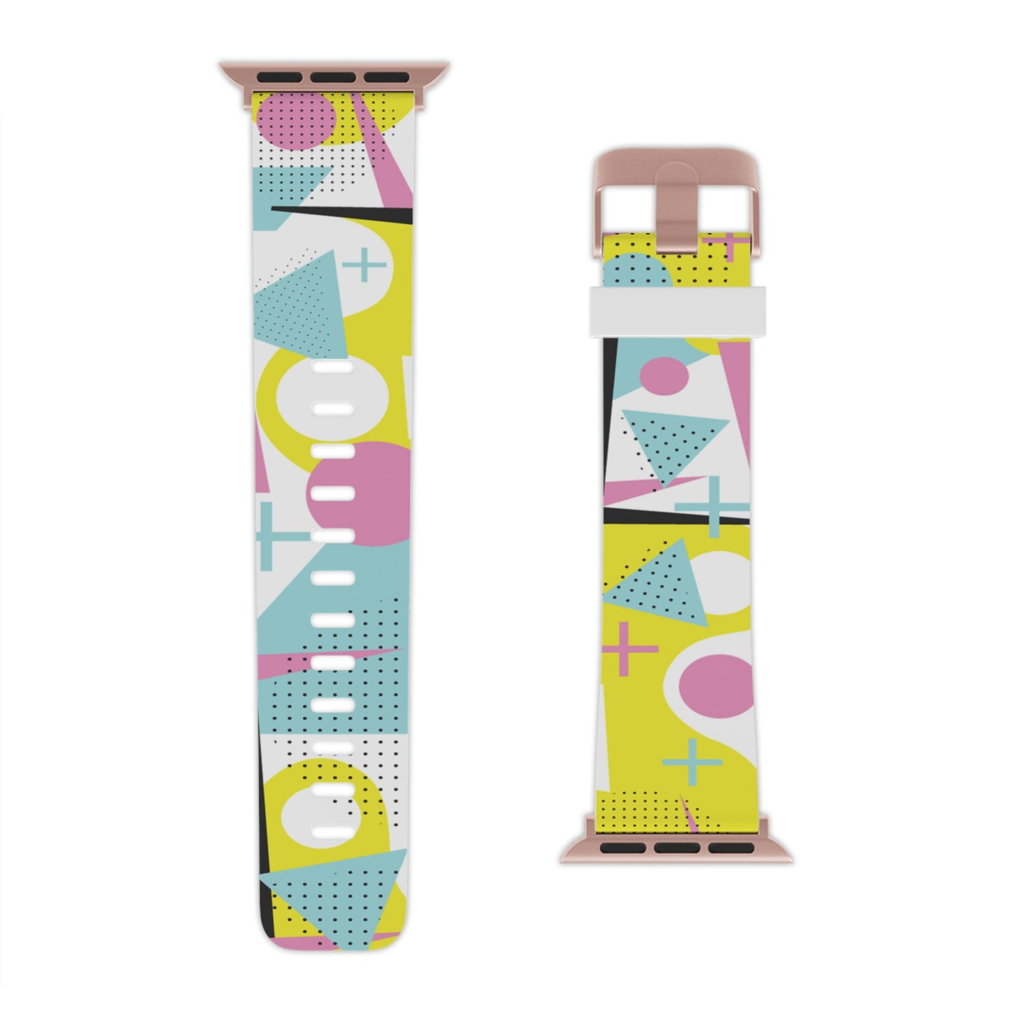 Yellow and Pink 80's Inspired Watch Band for Apple Watch