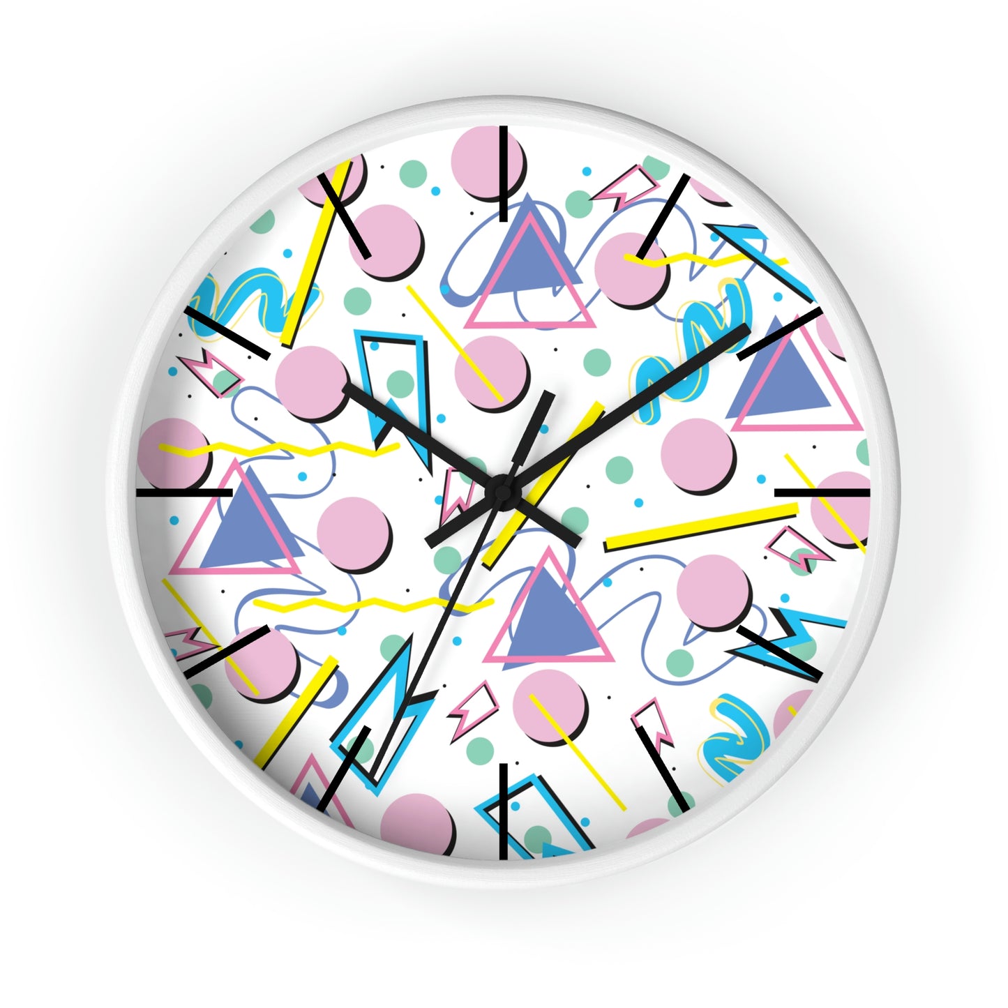 1980s Retro Abstract - Party Balloons - Wall Clock