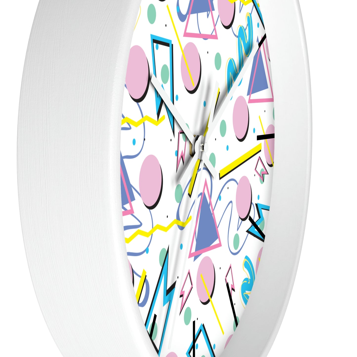 1980s Retro Abstract - Party Balloons - Wall Clock