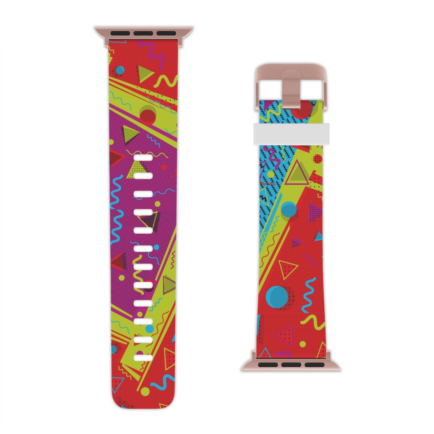 80s Inspired Red Yellow and Purple Watch Band for Apple Watch