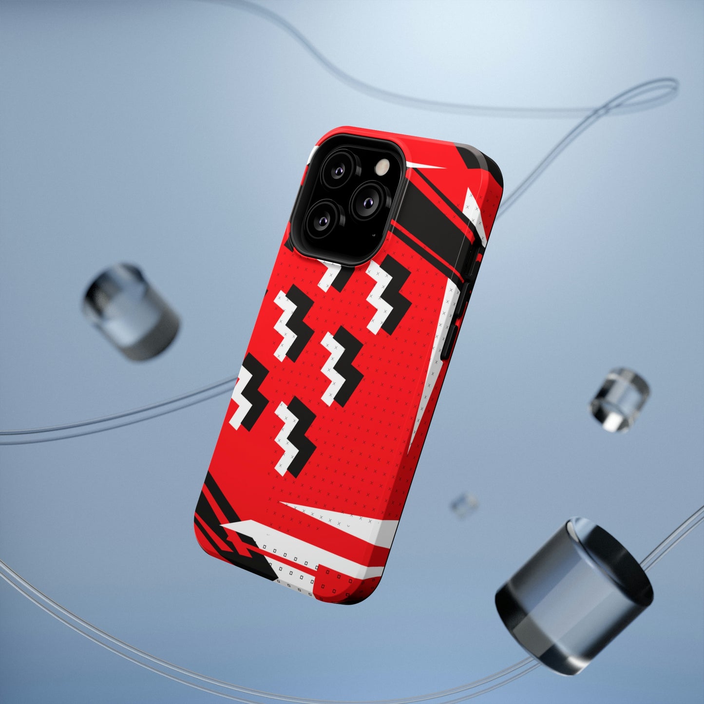 Impact-Resistant Cases - 1980s Retro Abstract Graphic Art - Attack Formation -