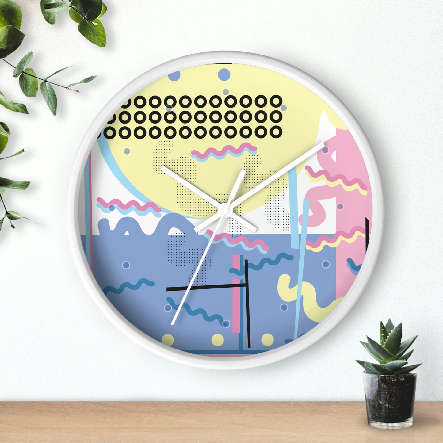 Retro Pop Abstract Wall Clock