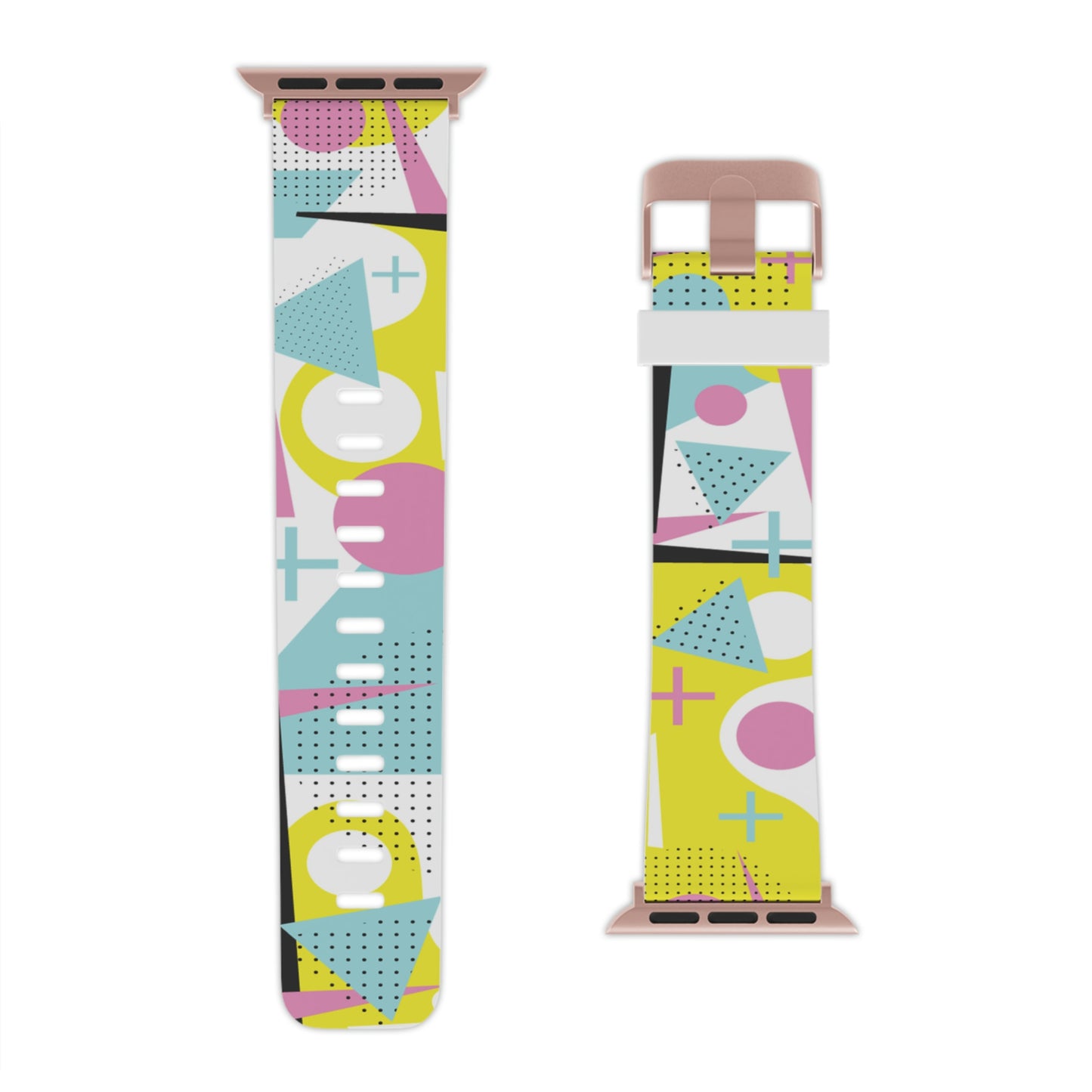 Yellow and Pink 80's Inspired Watch Band for Apple Watch