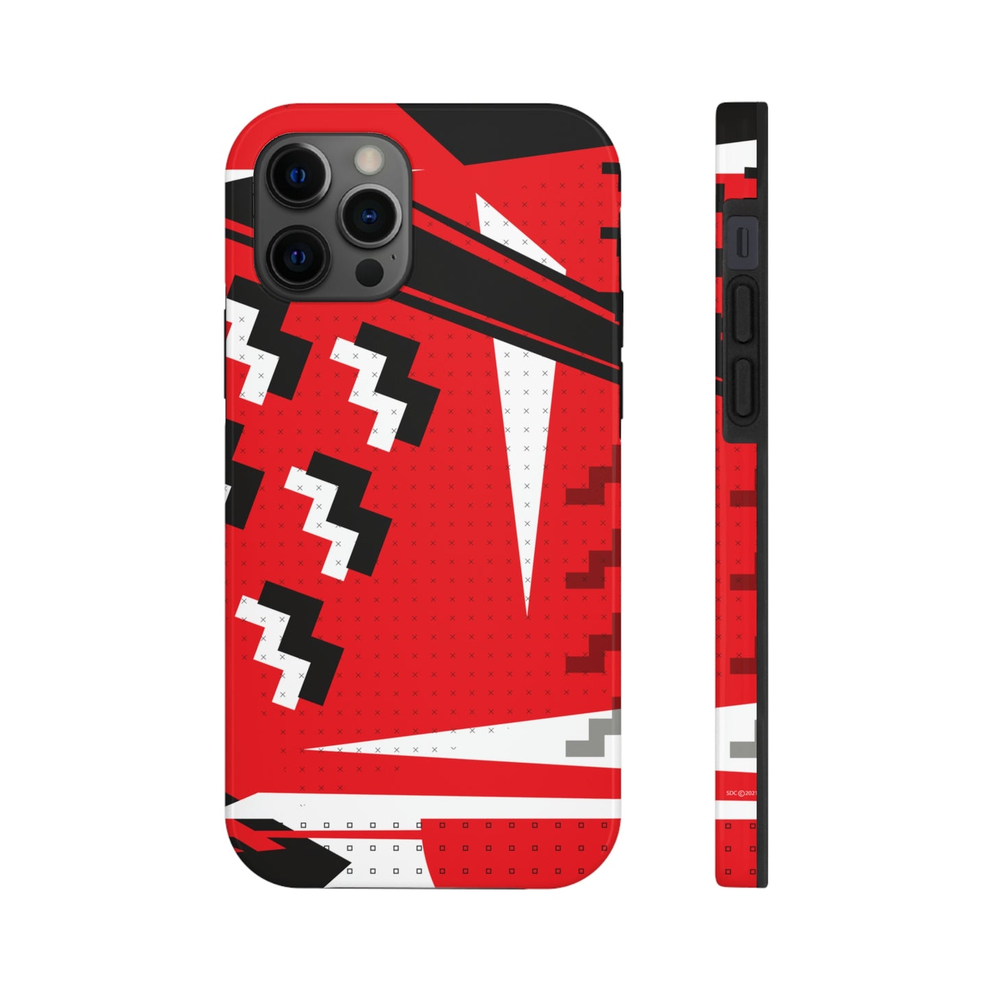 Tough Phone Cases, Case-Mate -80s Retro Abstract Graphic Art - Attack Formation -