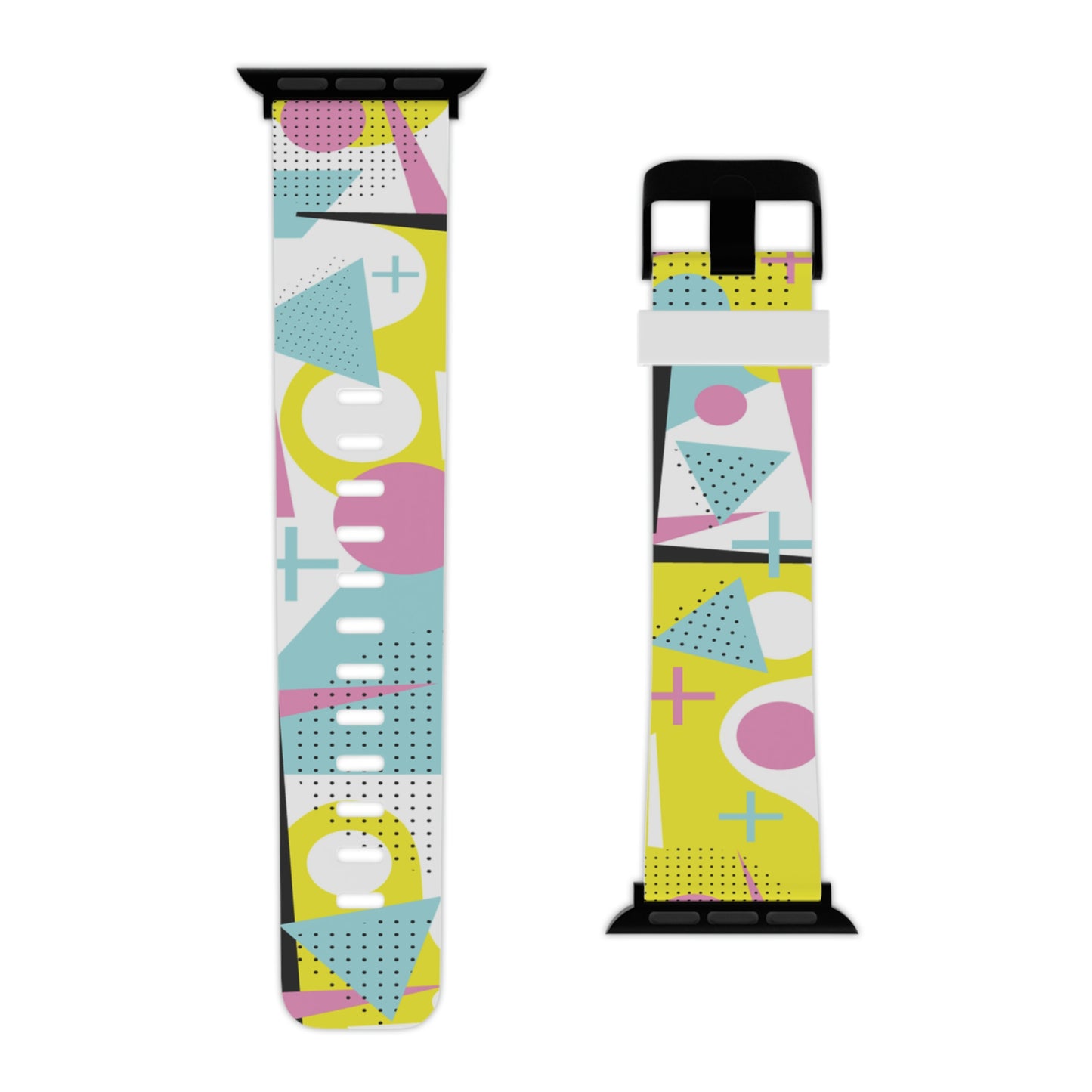 Yellow and Pink 80's Inspired Watch Band for Apple Watch