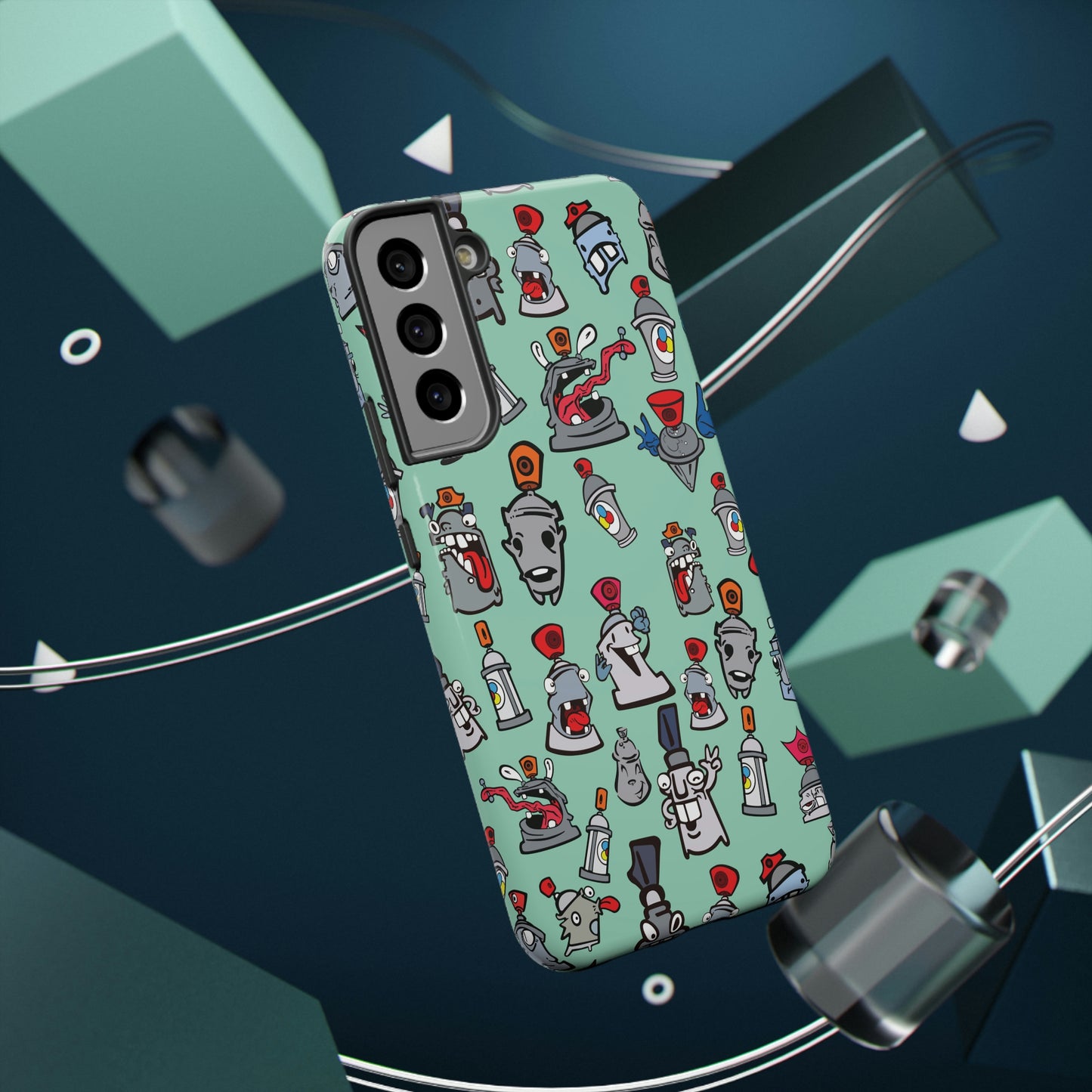 Impact-Resistant Cases - Street Art - Skizo Fa2hq Kan Society Cartoon Characters -