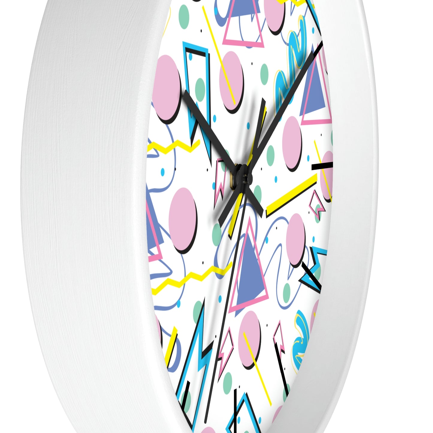 1980s Retro Abstract - Party Balloons - Wall Clock