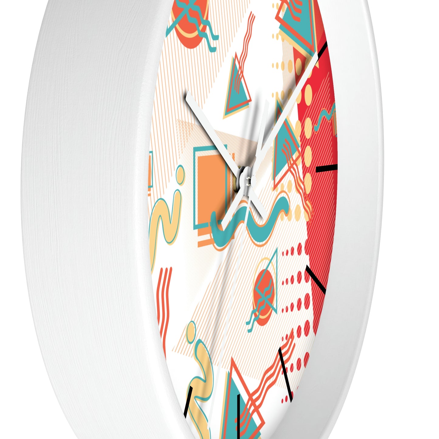 1980s Retro Abstract - Sushi - Wall Clock