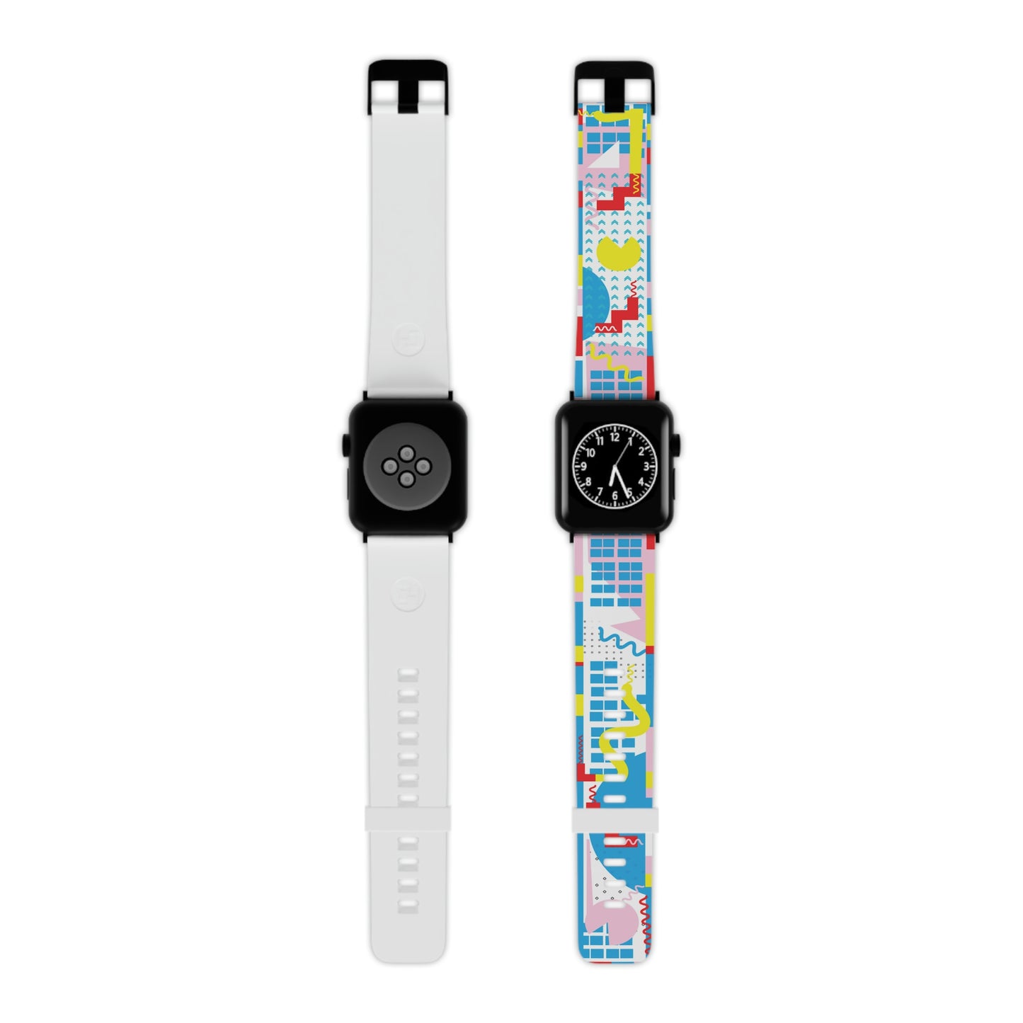 Red and Pink Geometric Watch Band for Apple Watch