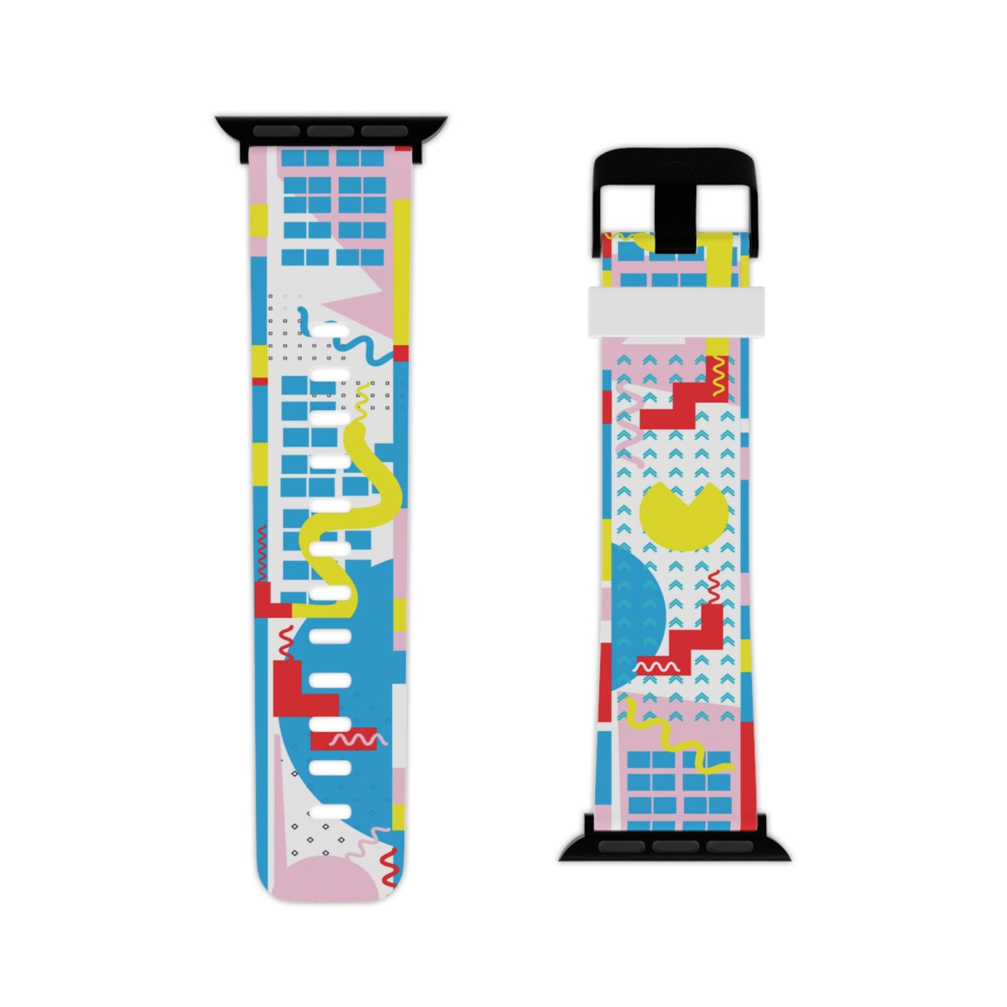 Red and Pink Geometric Watch Band for Apple Watch