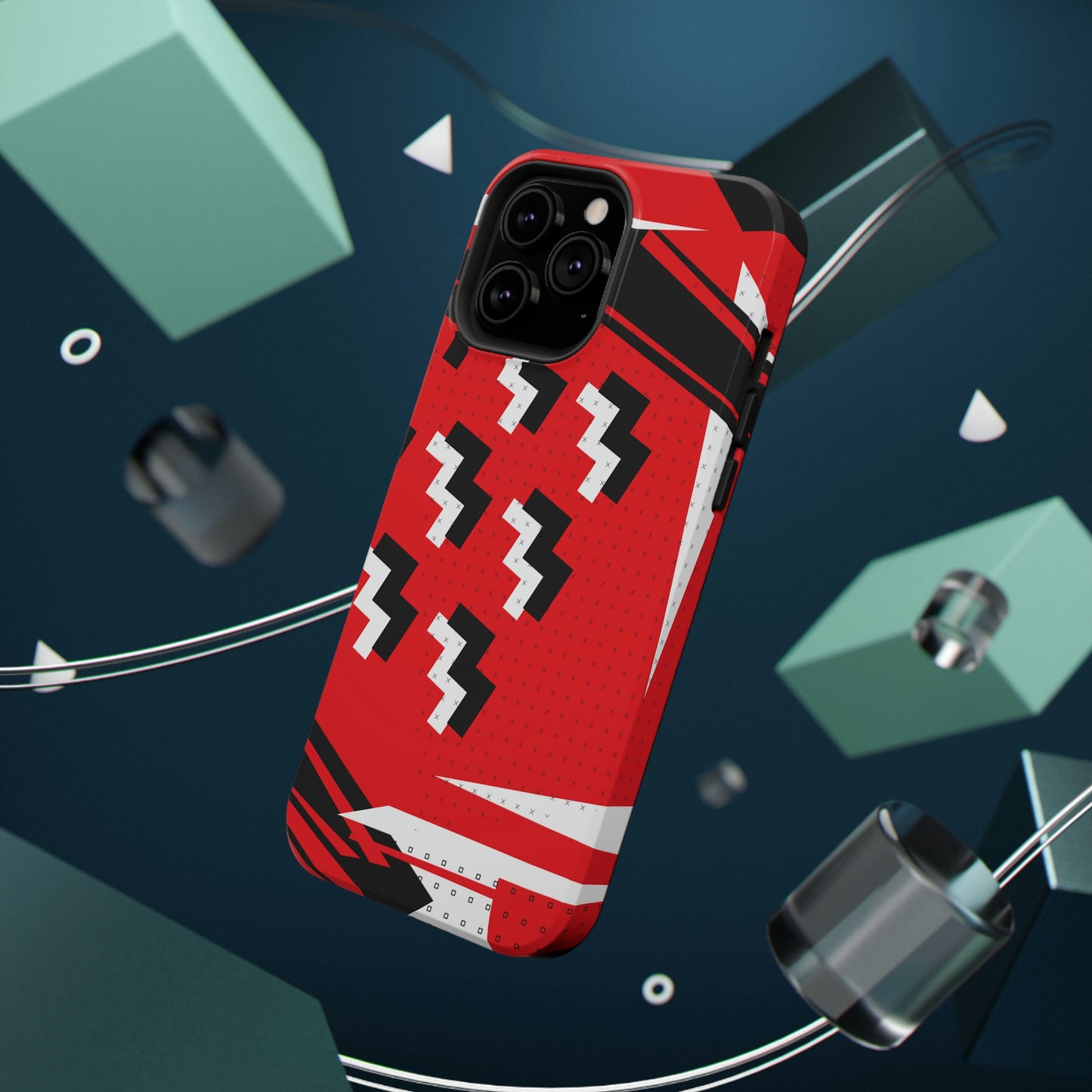 Impact-Resistant Cases - 1980s Retro Abstract Graphic Art - Attack Formation -