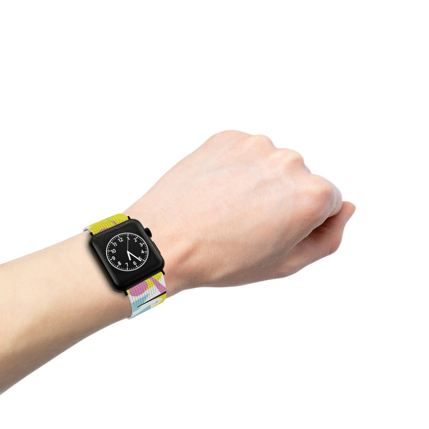 Yellow and Pink 80's Inspired Watch Band for Apple Watch