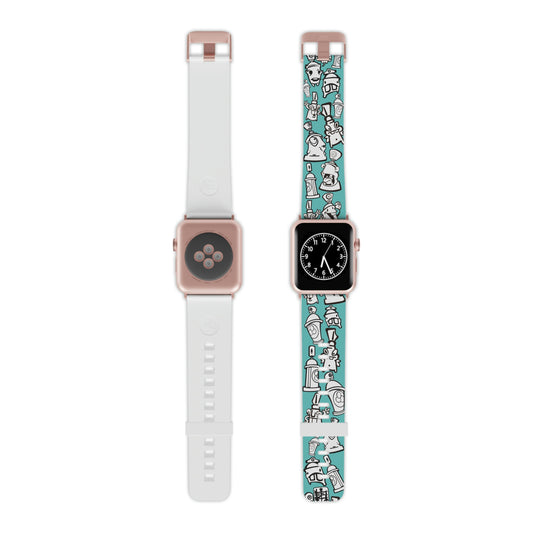 Spray-Can Graffiti Characters Watch Band for Apple Watch