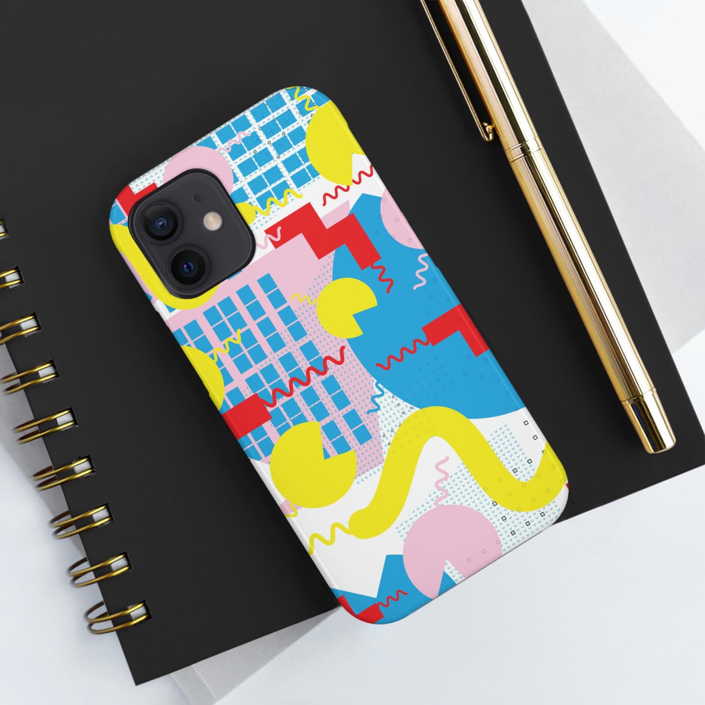 Tough Phone Cases, Case-Mate -80s Retro Abstract Graphic Art - Squiggle -