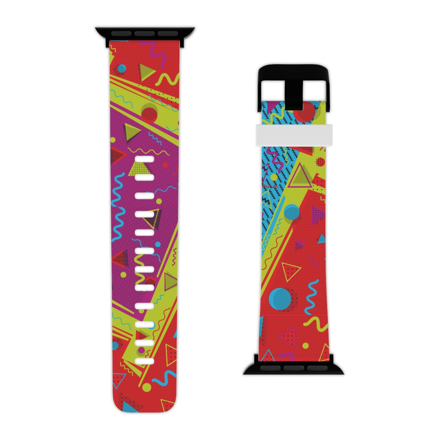 80s Inspired Red Yellow and Purple Watch Band for Apple Watch