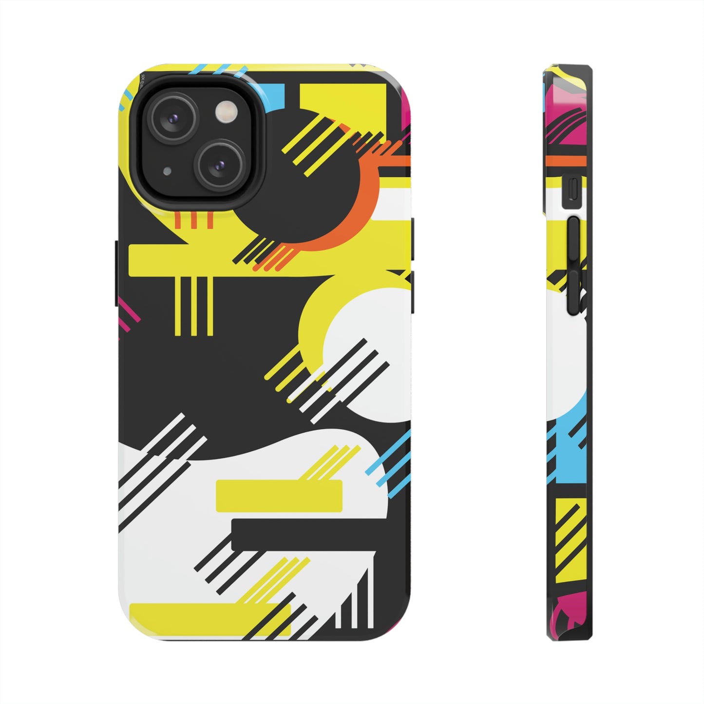 Tough Phone Cases, Case-Mate -80s Retro Abstract Graphic Art - Primary Tines -