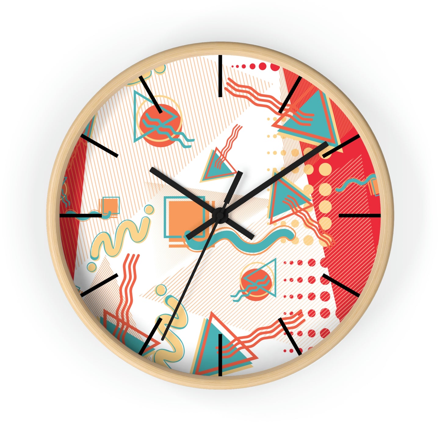 1980s Retro Abstract - Sushi - Wall Clock