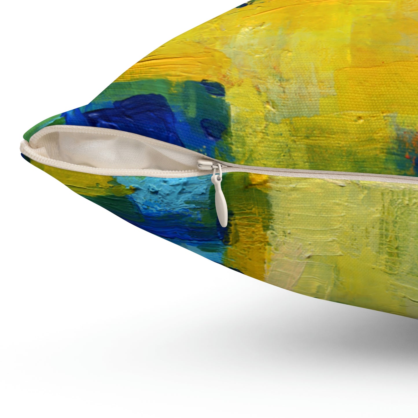 Spun Polyester Square Pillow - 1980 Retro Abstract Graphic Art - Acrylic Abstract 3  -