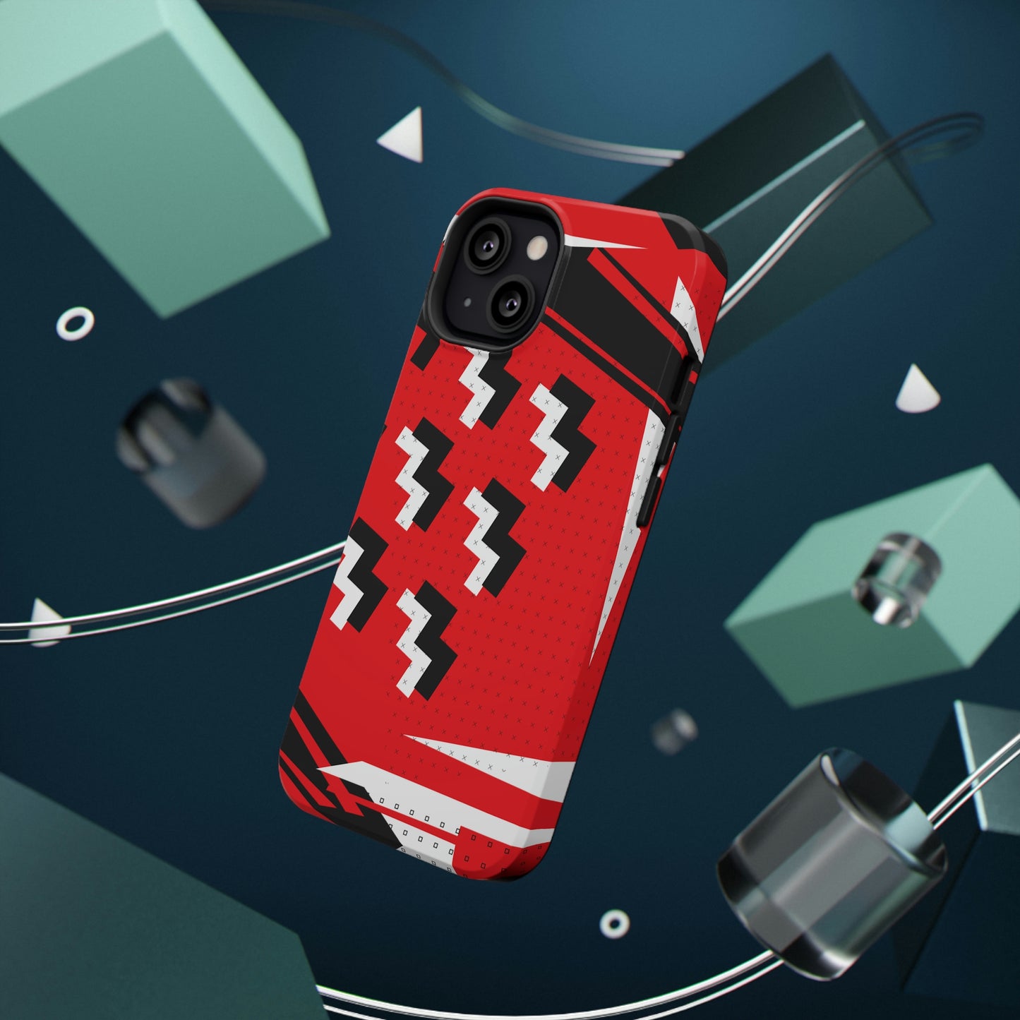 Impact-Resistant Cases - 1980s Retro Abstract Graphic Art - Attack Formation -