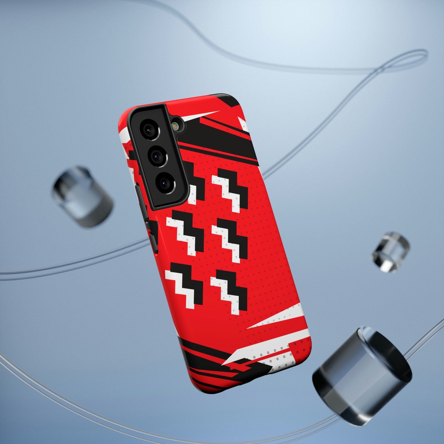 Impact-Resistant Cases - 1980s Retro Abstract Graphic Art - Attack Formation -