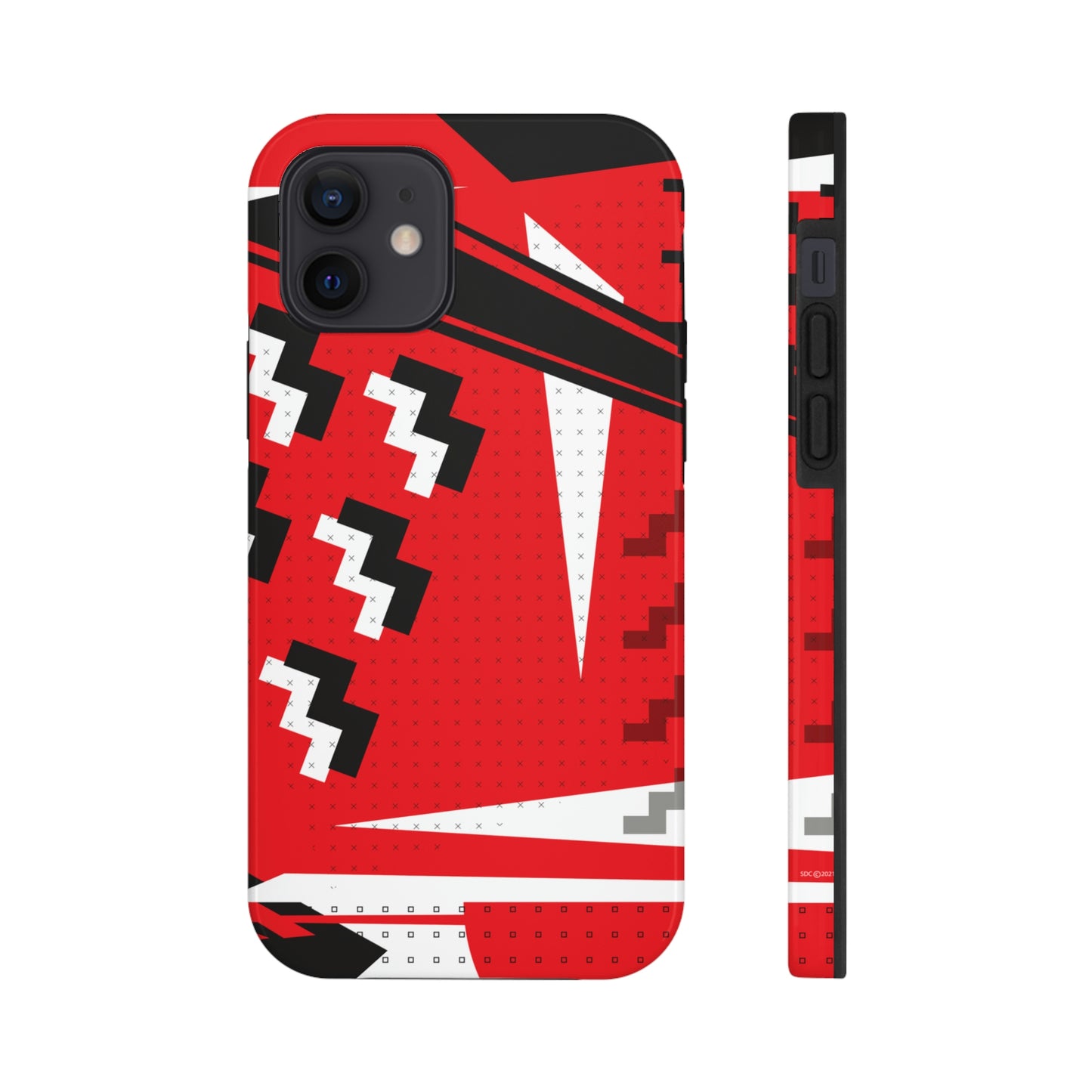 Tough Phone Cases, Case-Mate -80s Retro Abstract Graphic Art - Attack Formation -