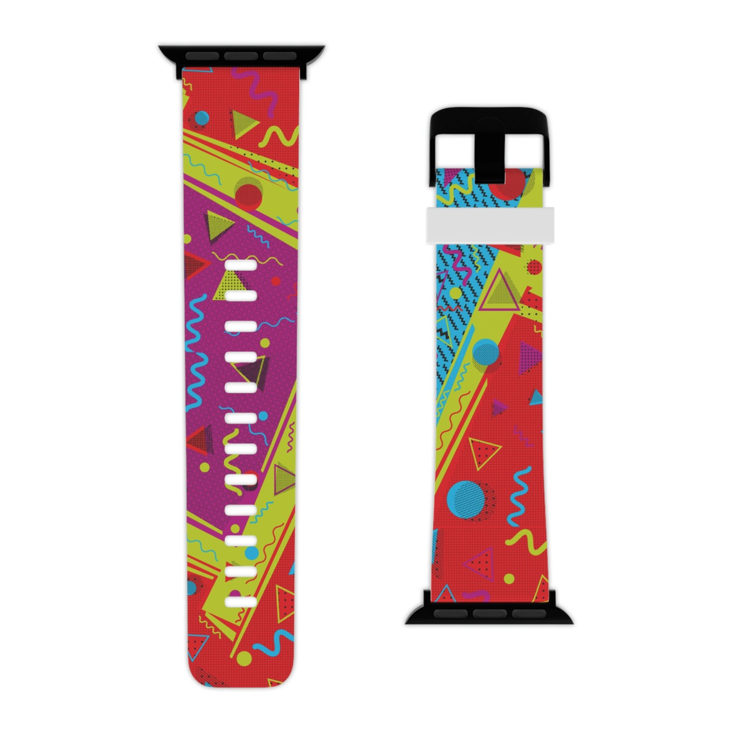 80s Inspired Red Yellow and Purple Watch Band for Apple Watch