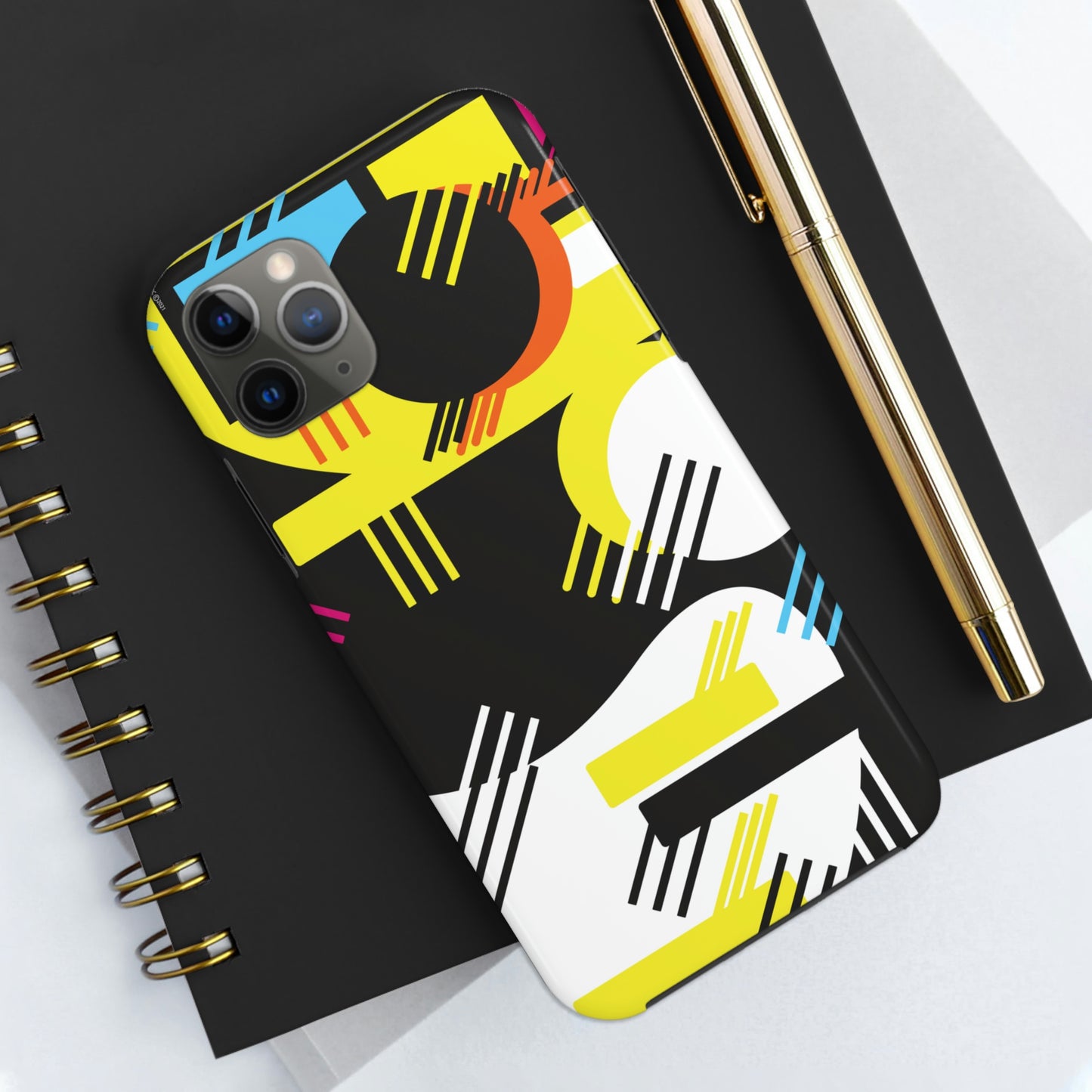 Tough Phone Cases, Case-Mate -80s Retro Abstract Graphic Art - Primary Tines -