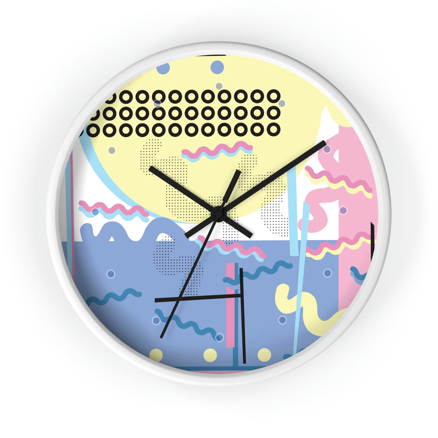 Retro Pop Abstract Wall Clock