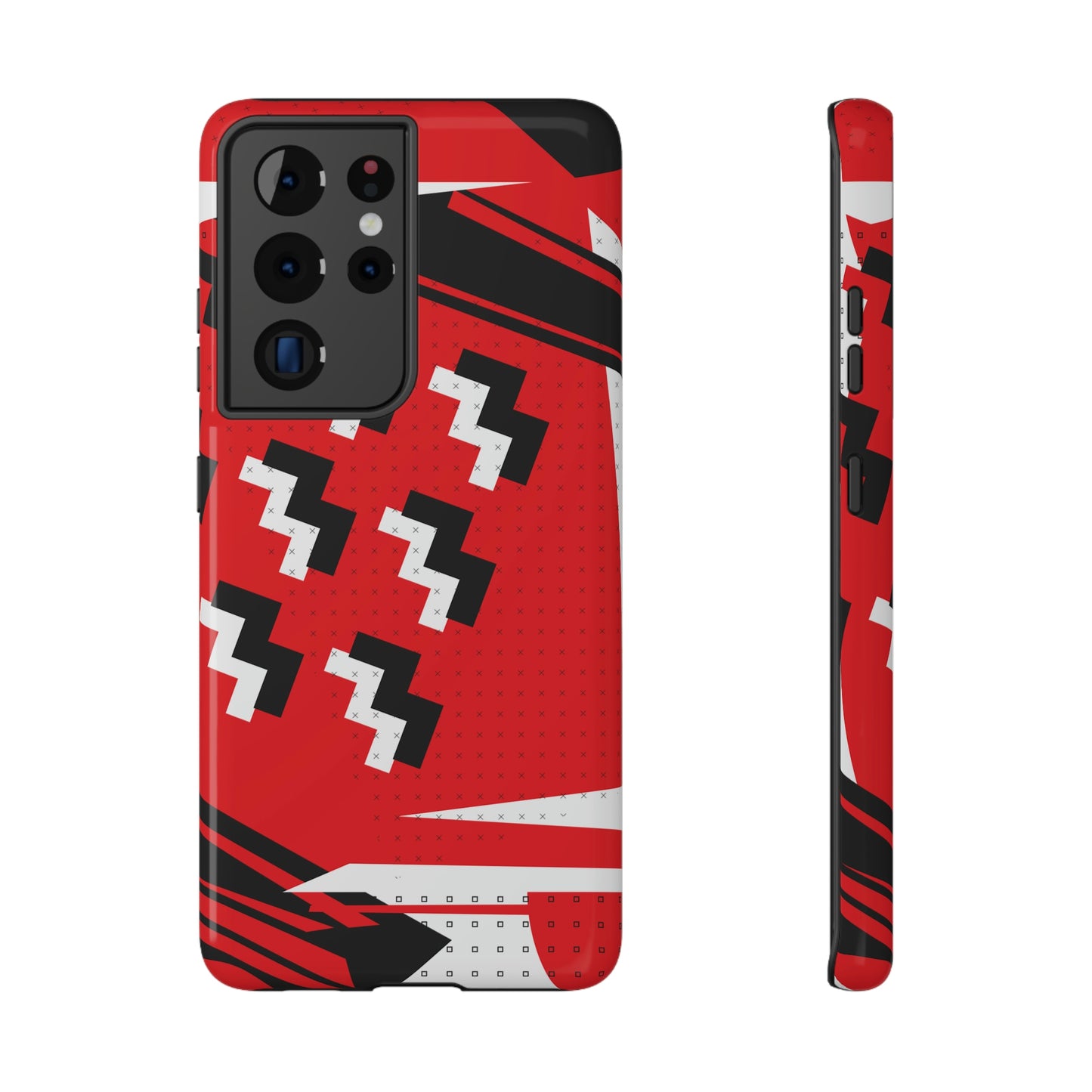 Impact-Resistant Cases - 1980s Retro Abstract Graphic Art - Attack Formation -