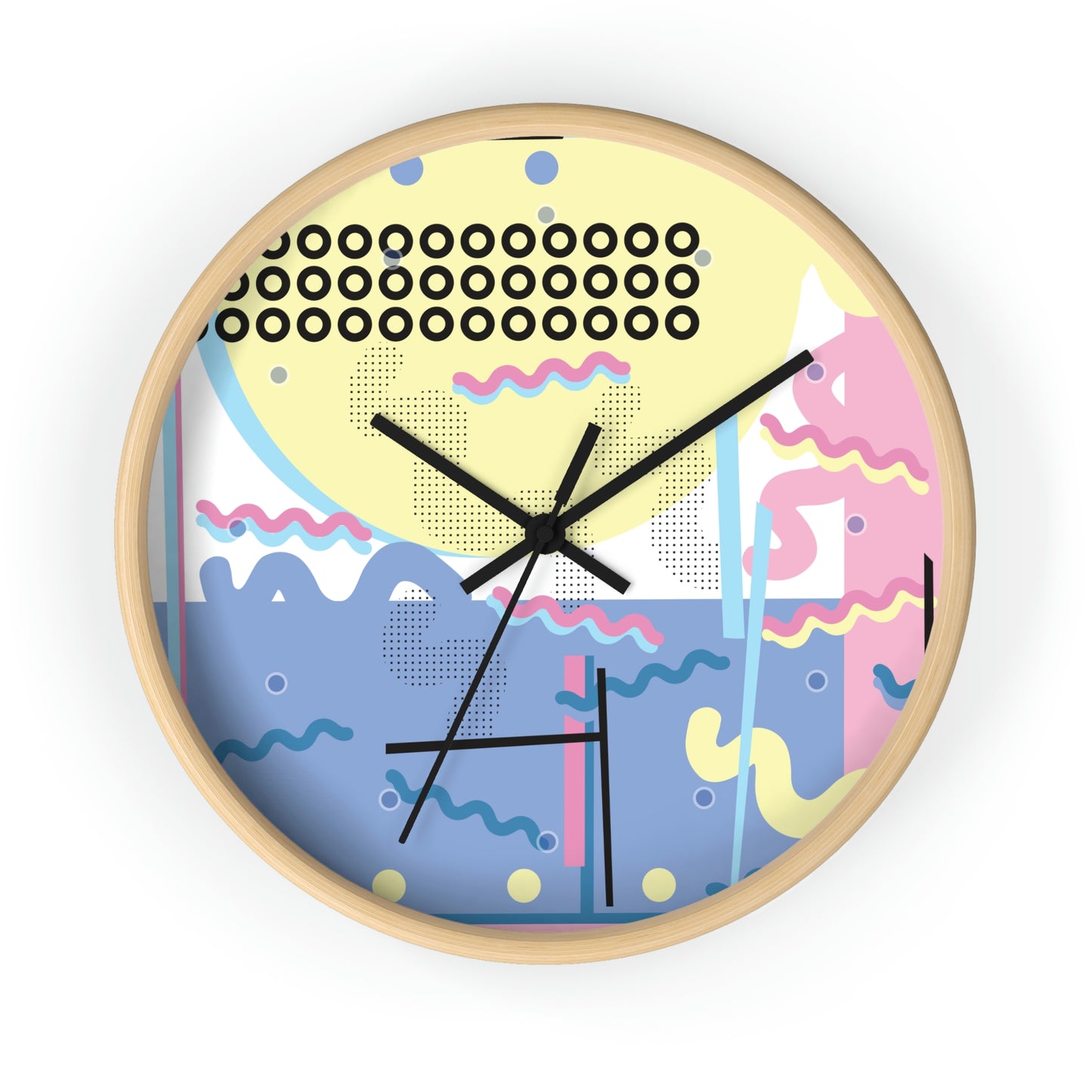 Retro Pop Abstract Wall Clock