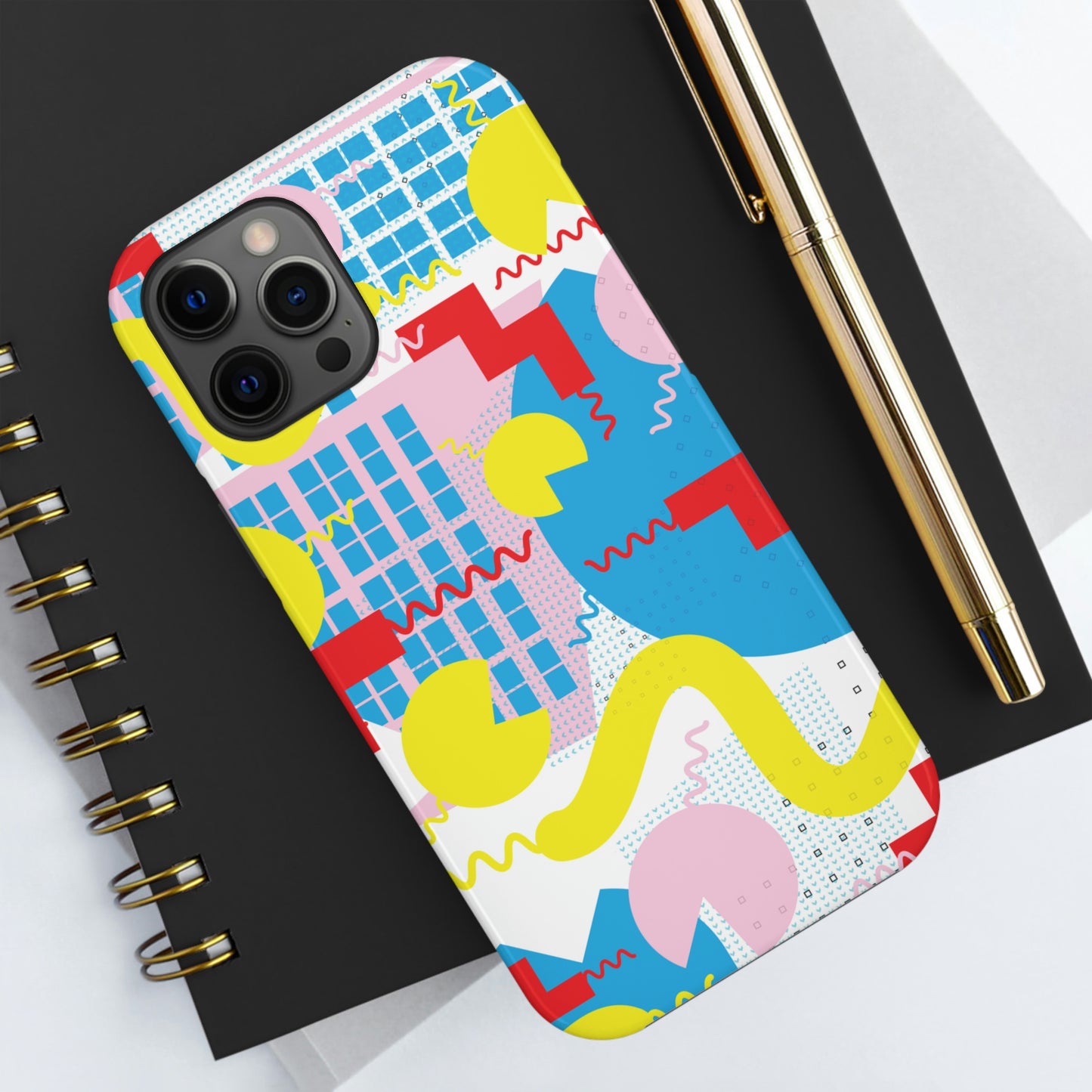 Tough Phone Cases, Case-Mate -80s Retro Abstract Graphic Art - Squiggle -