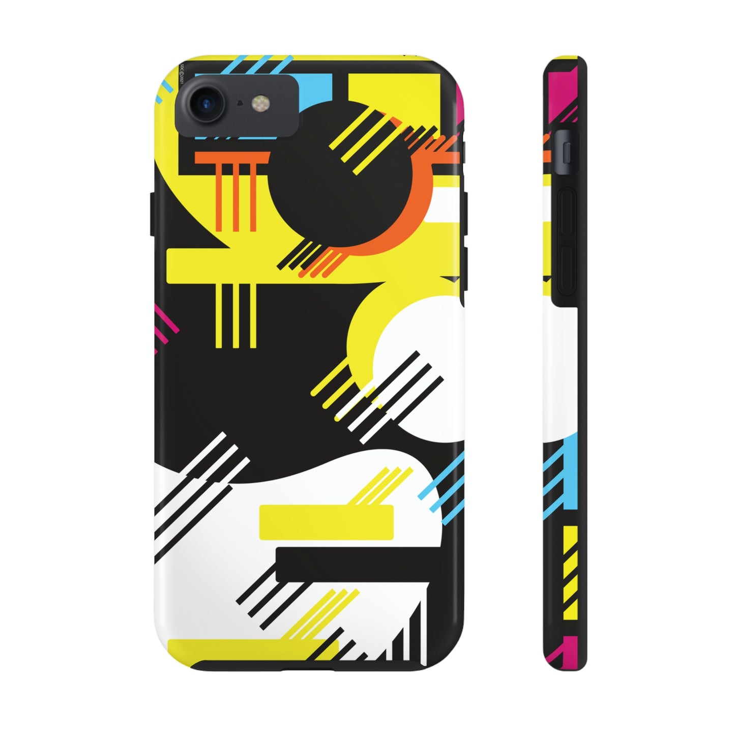 Tough Phone Cases, Case-Mate -80s Retro Abstract Graphic Art - Primary Tines -