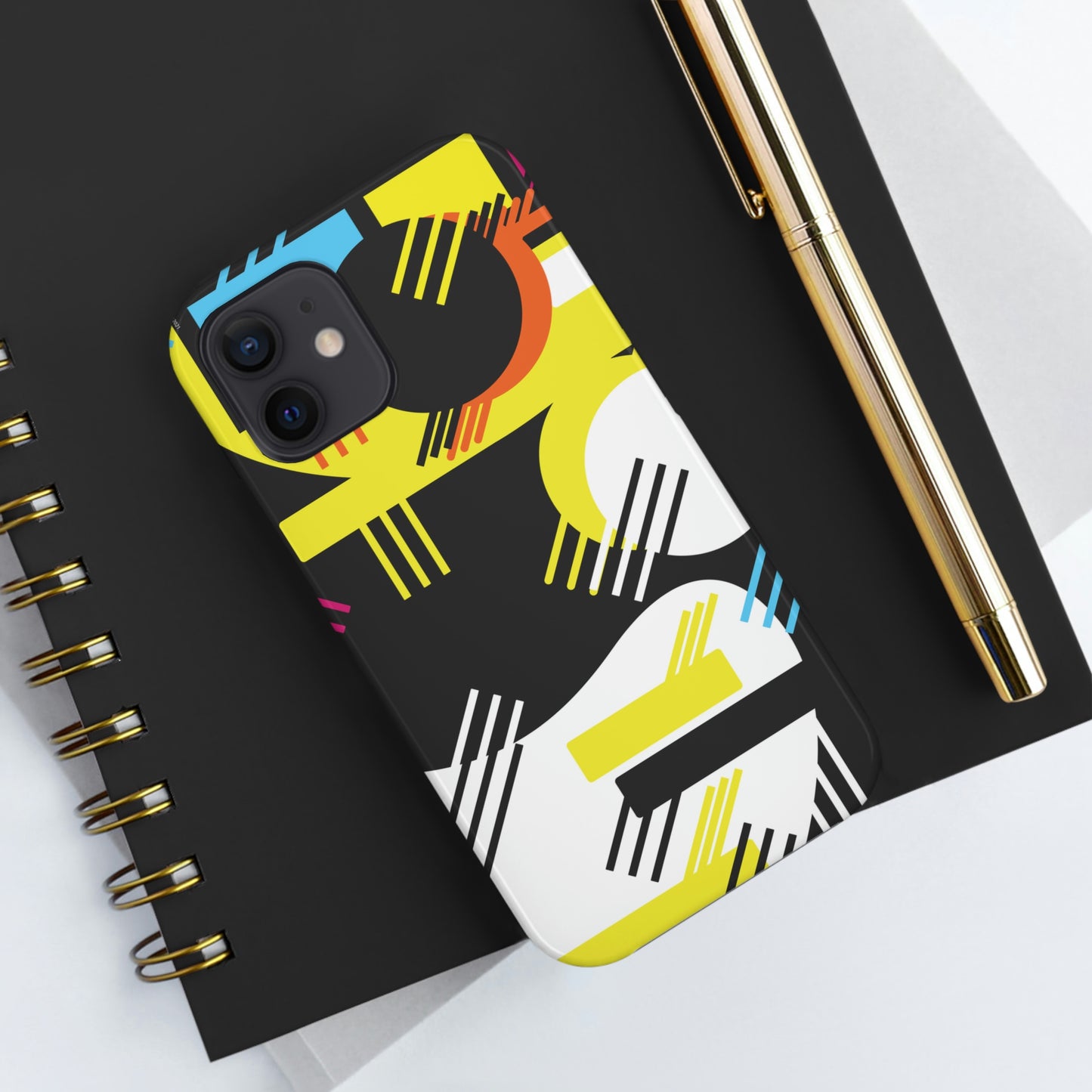 Tough Phone Cases, Case-Mate -80s Retro Abstract Graphic Art - Primary Tines -