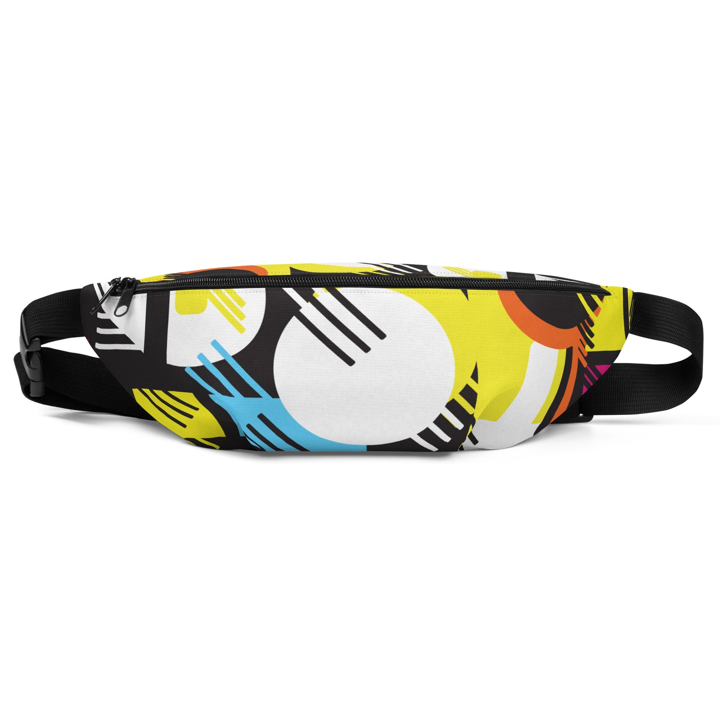 1980s Retro Abstract Graphic Art - Primary Tines - Fanny Pack