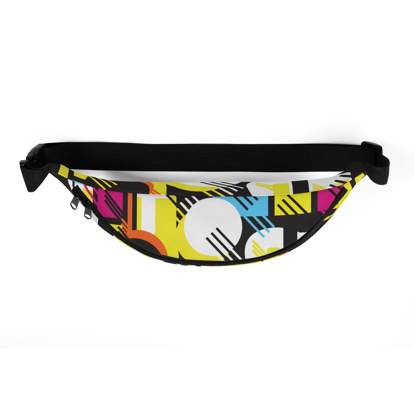 1980s Retro Abstract Graphic Art - Primary Tines - Fanny Pack