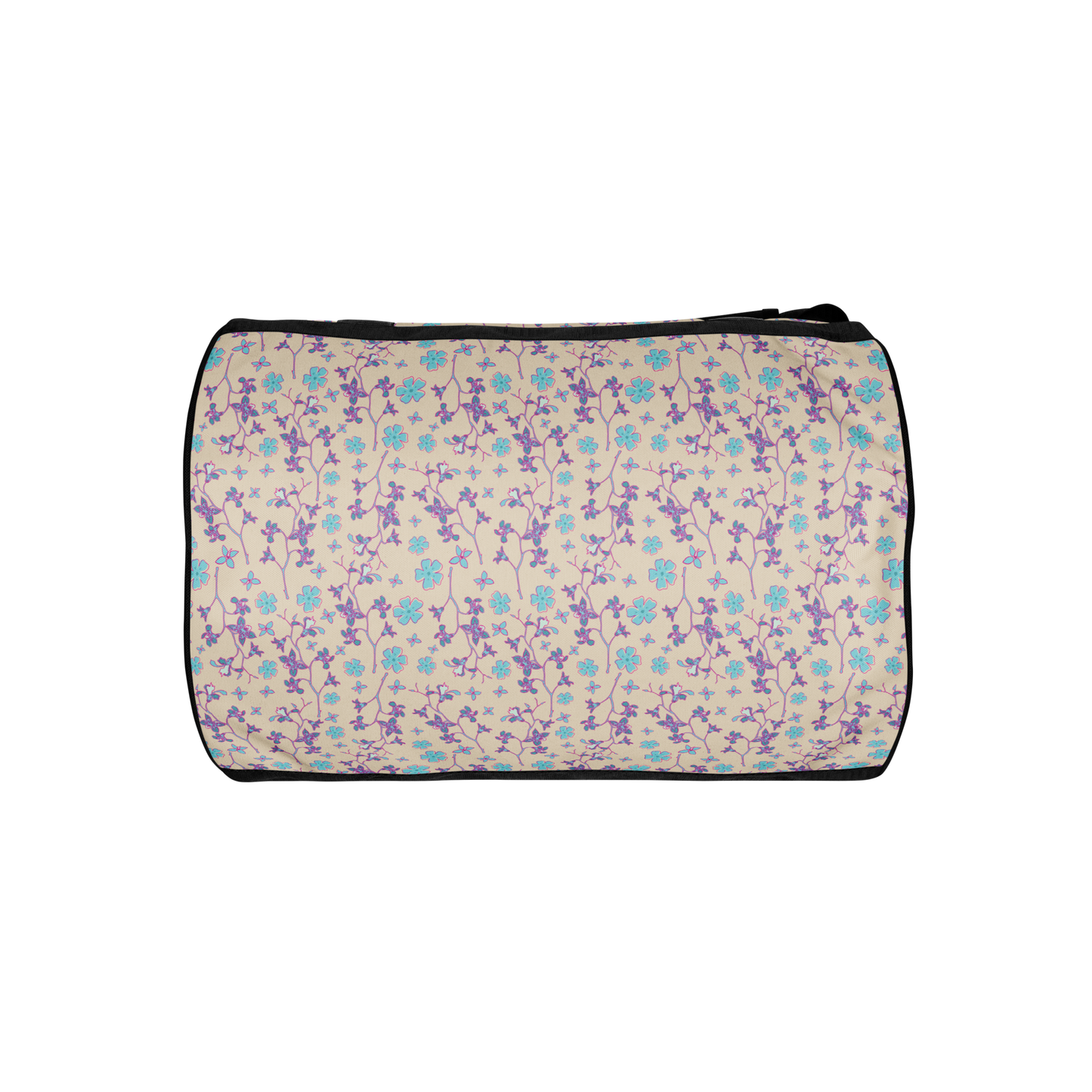 Pink Branches and Flowers Printed Duffel Bag