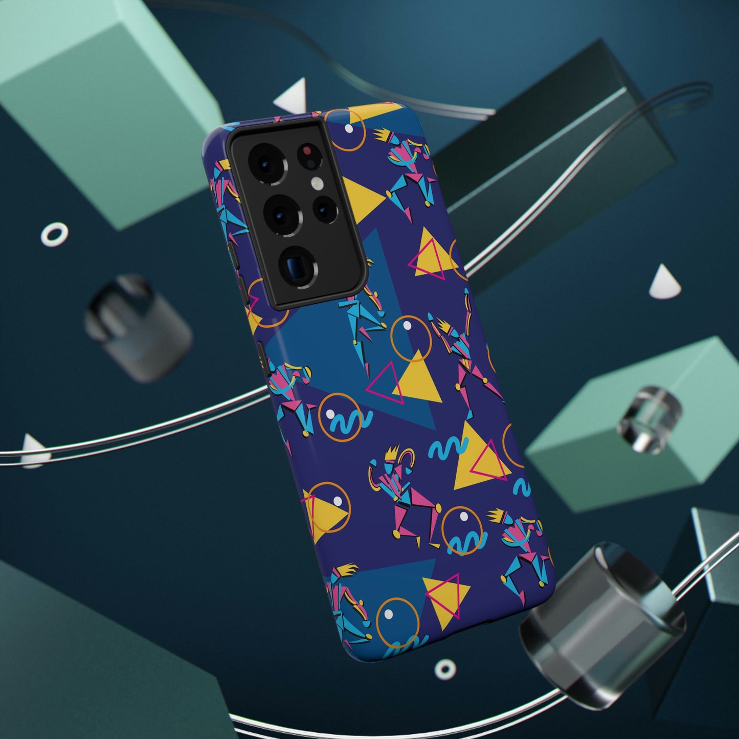 Impact-Resistant Cases - 1980s Retro Abstract Graphic Art - Dancers -