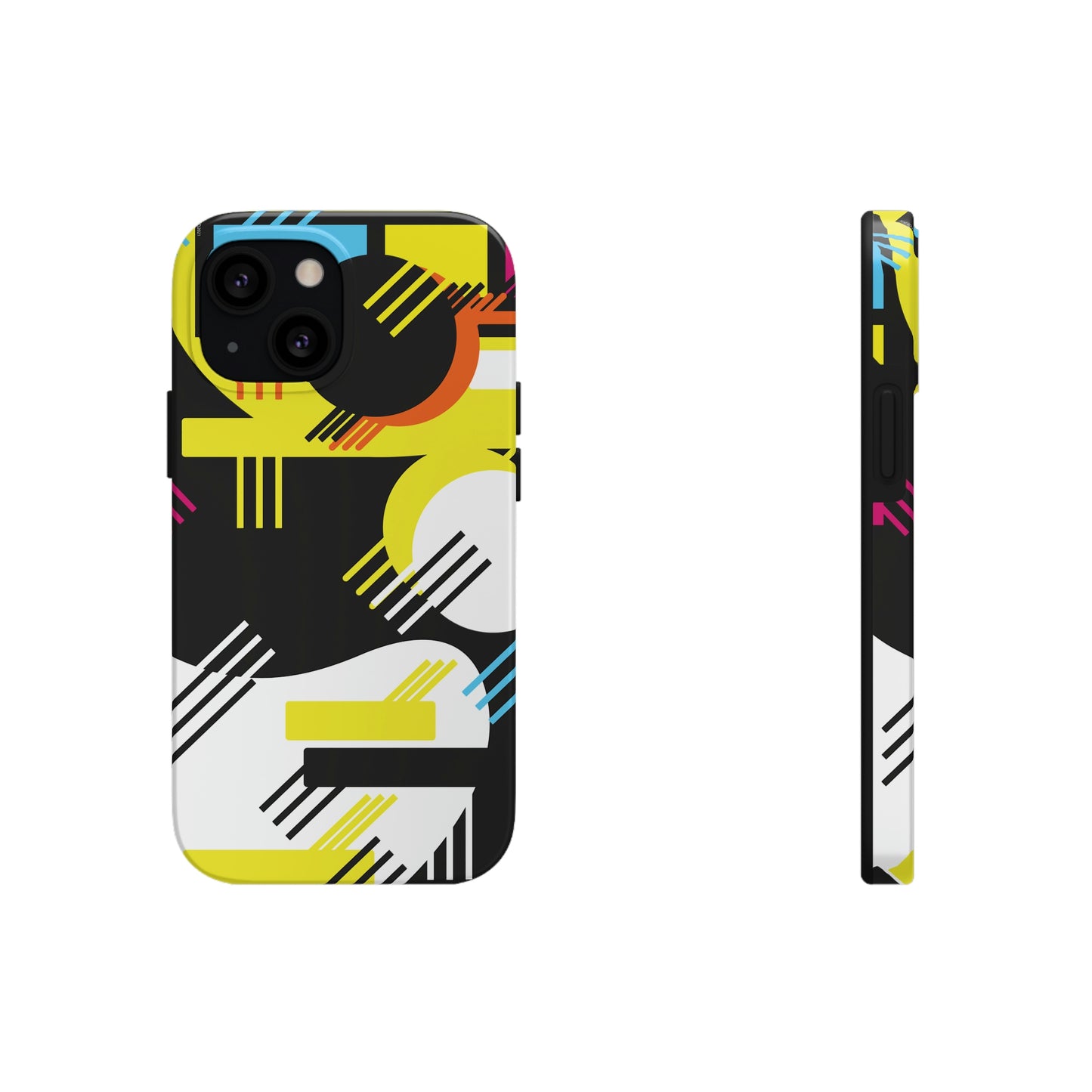 Tough Phone Cases, Case-Mate -80s Retro Abstract Graphic Art - Primary Tines -