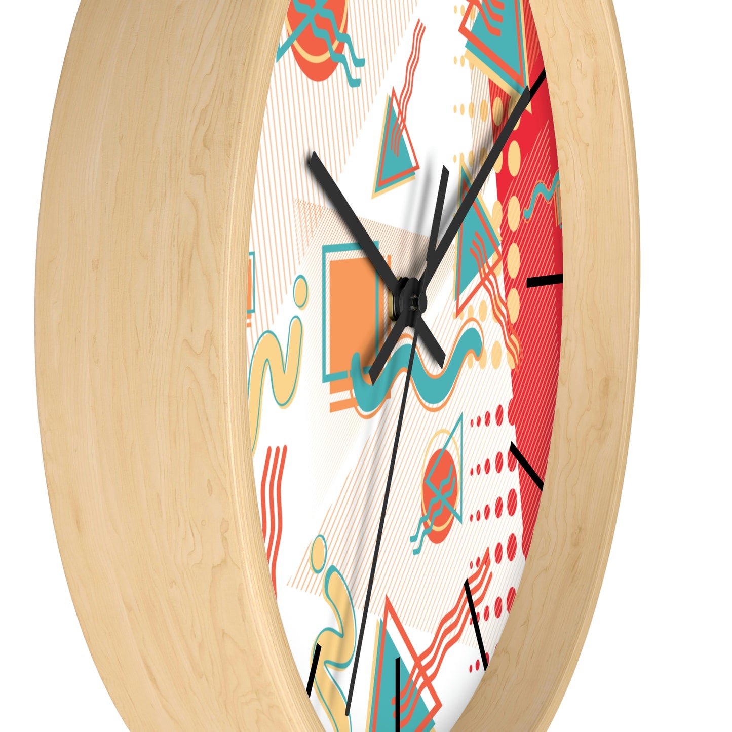 1980s Retro Abstract - Sushi - Wall Clock