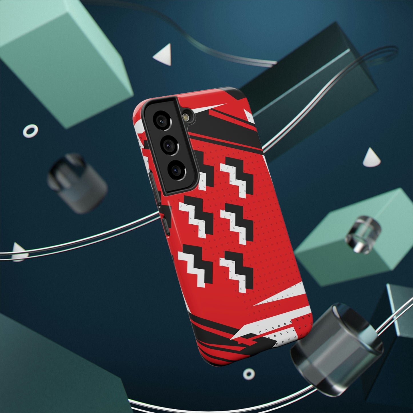 Impact-Resistant Cases - 1980s Retro Abstract Graphic Art - Attack Formation -