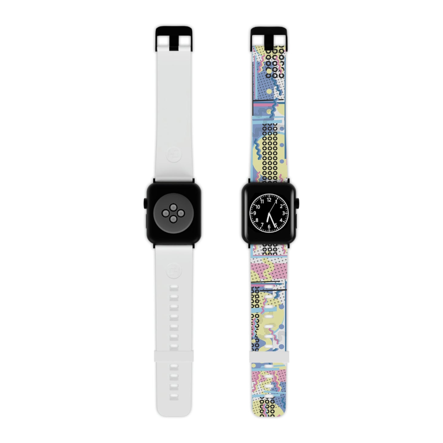 Light Blue Pink and Yellow Watch Band for Apple Watch - Geometric Design