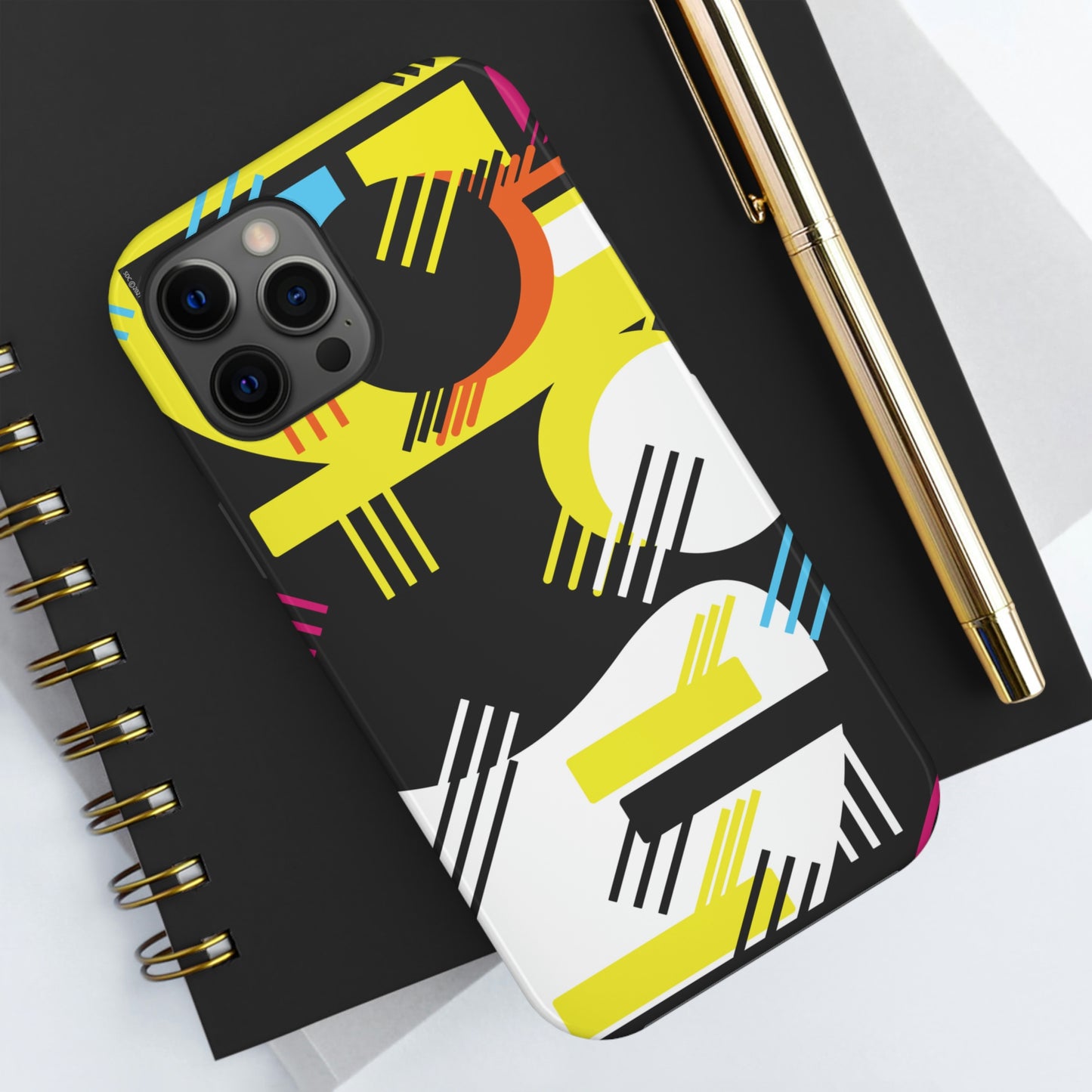 Tough Phone Cases, Case-Mate -80s Retro Abstract Graphic Art - Primary Tines -