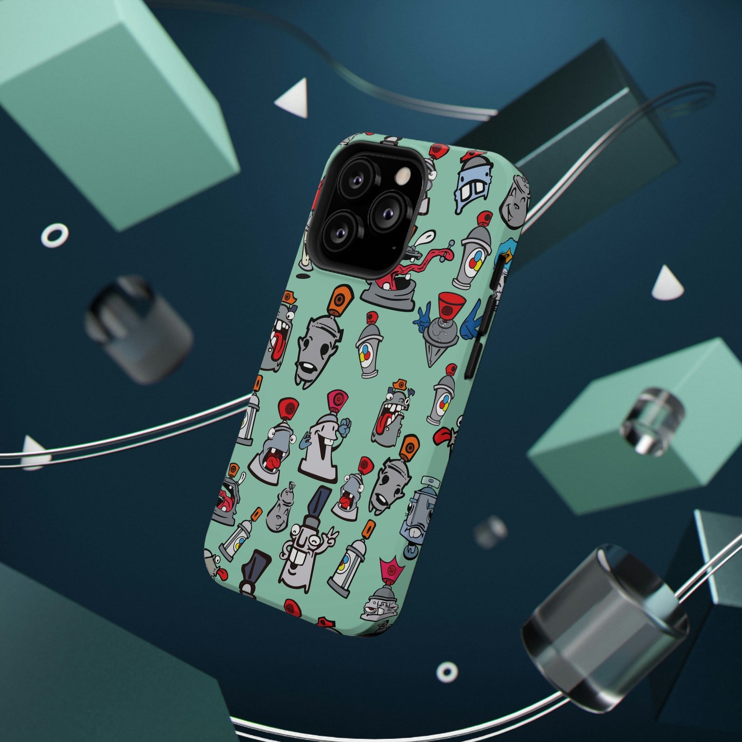 Impact-Resistant Cases - Street Art - Skizo Fa2hq Kan Society Cartoon Characters -