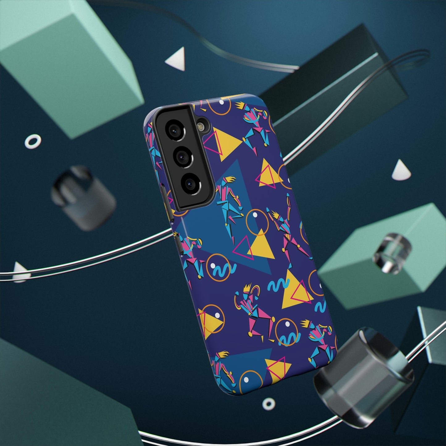 Impact-Resistant Cases - 1980s Retro Abstract Graphic Art - Dancers -