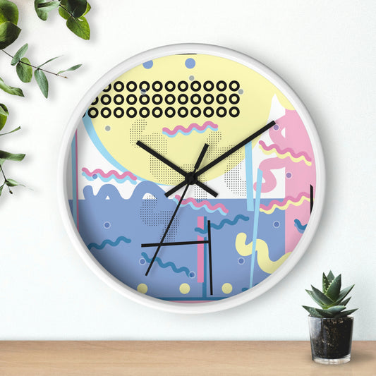 Retro Pop Abstract Wall Clock