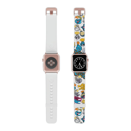 Street Art Cartoon- Style Bombs Watch Band for Apple Watch