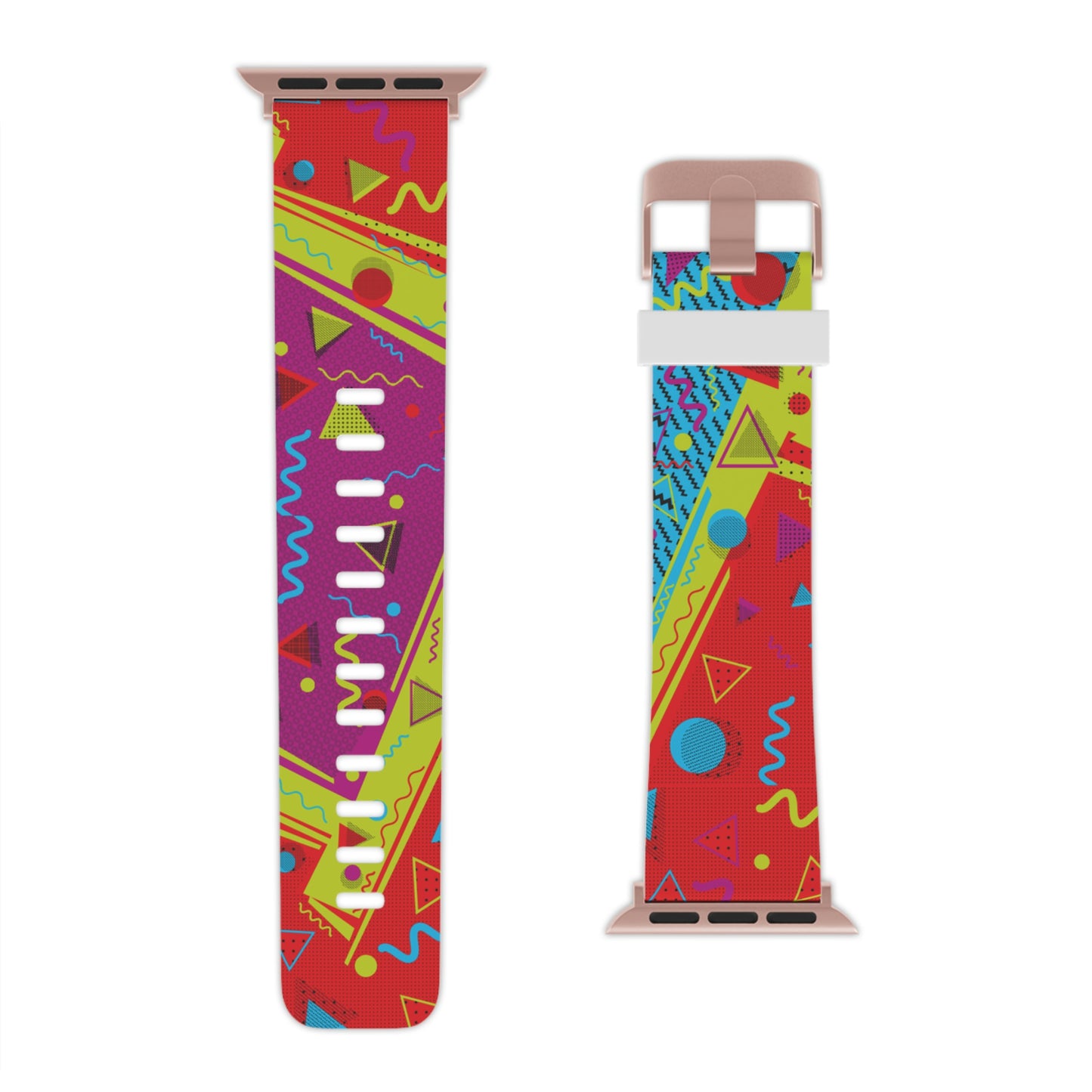 80s Inspired Red Yellow and Purple Watch Band for Apple Watch